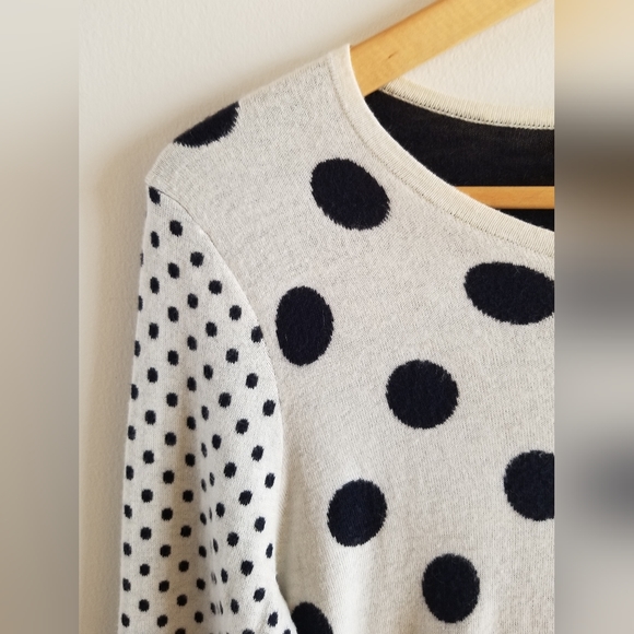 Polka Dot Long Sleeved Sweater by Ann Taylor - size Medium - Picture 3 of 7